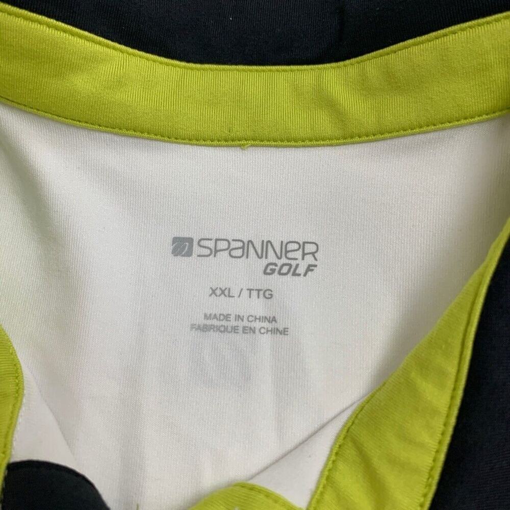 Spanner Polo Shirt Womens 2XL XXL Colorblock Golf Studs Short Sleeve Performance - Picture 8 of 11